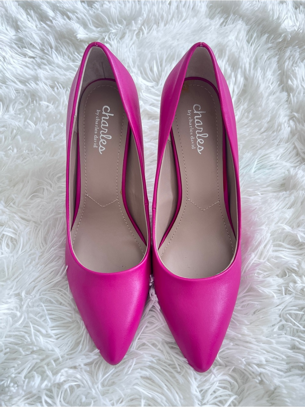 Charles By Charles David Fuchsia Pointed Toe Pumps